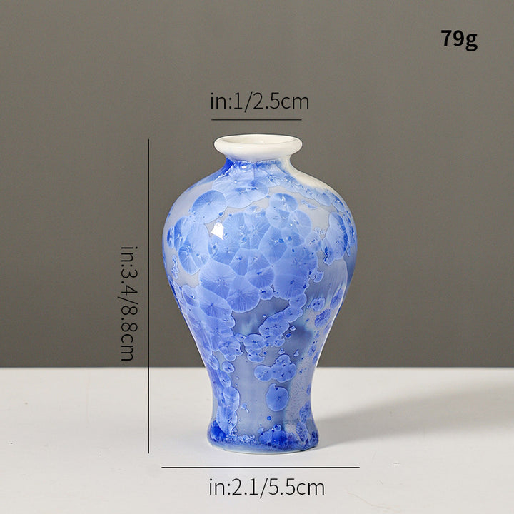 Artistic Flower Pattern Ceramic Vase