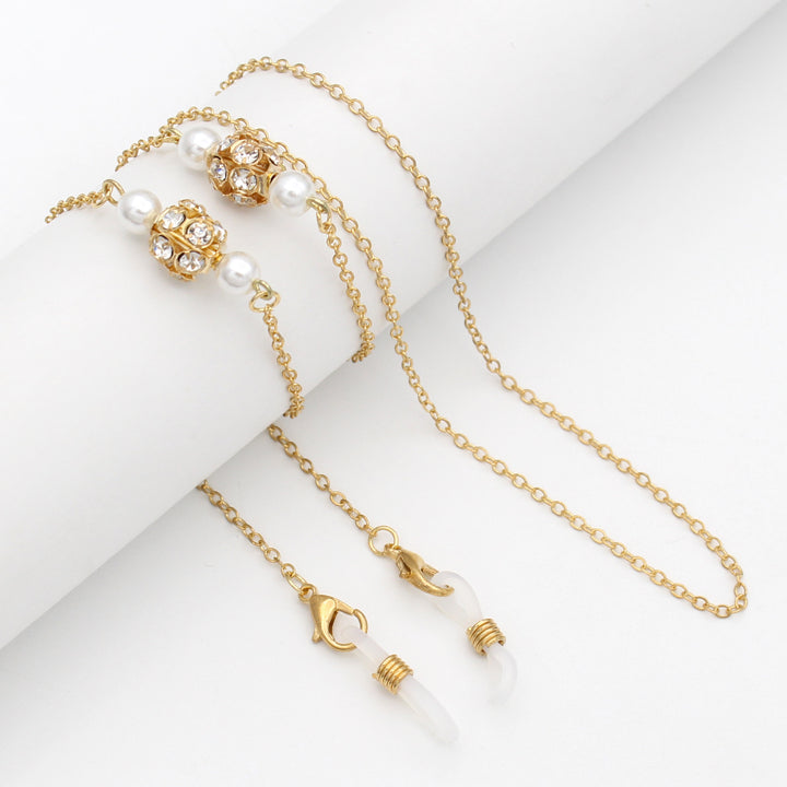 Elegant Pearl-Accented Eyewear Retainer Chain Stornfield