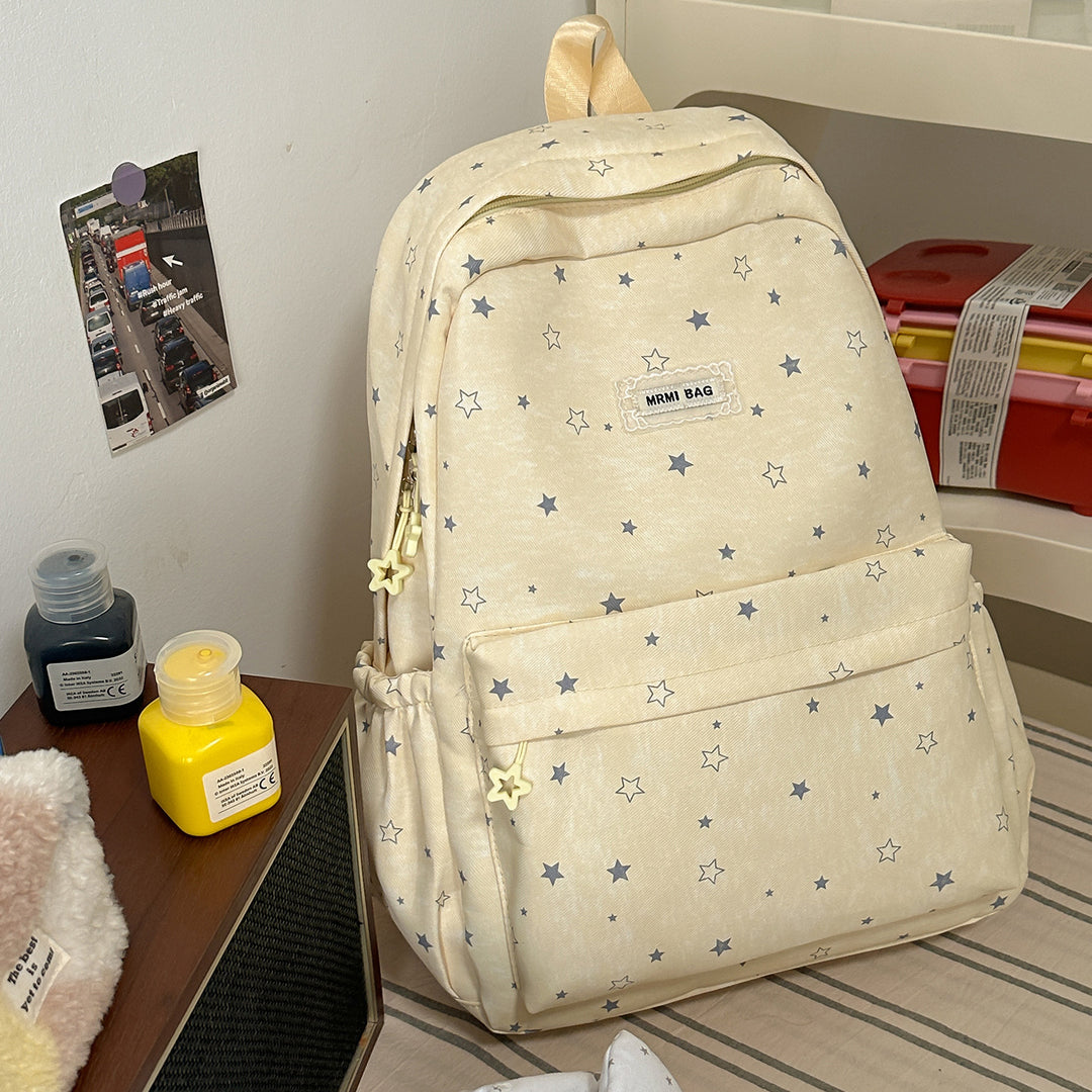 Star-Patterned Casual Backpack Stornfield