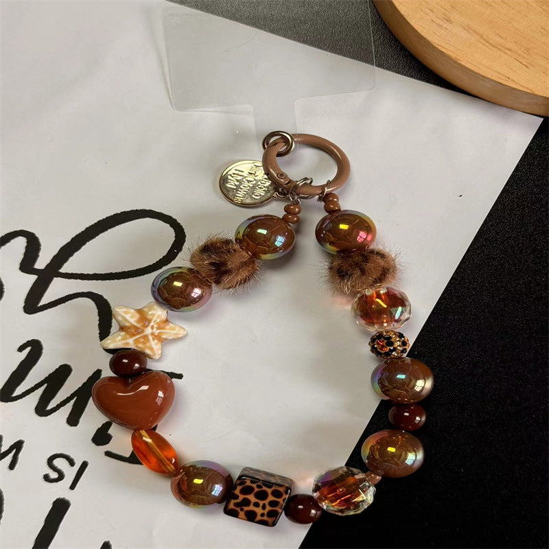 Decorative Beaded Charm Keychain Stornfield 1790135619
