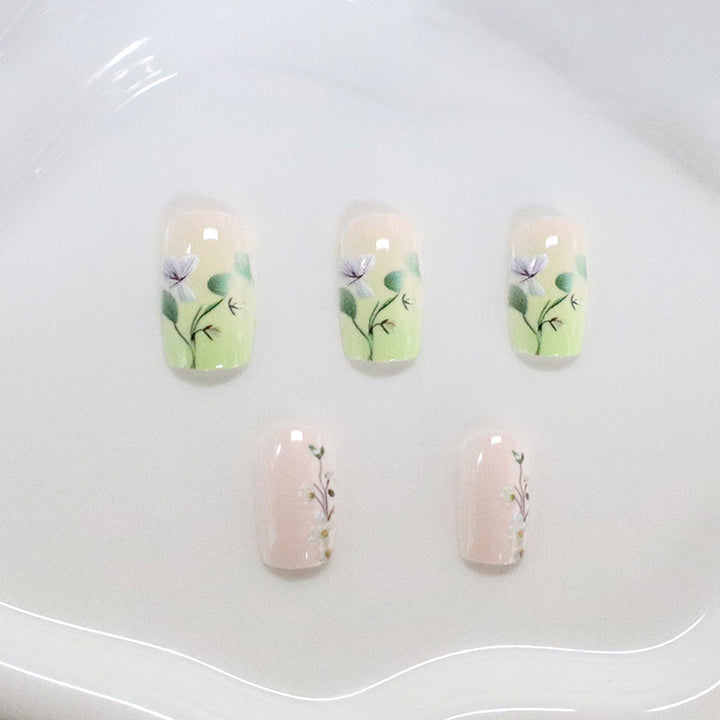 Floral Artistry Acrylic Nail Enhancements Stornfield