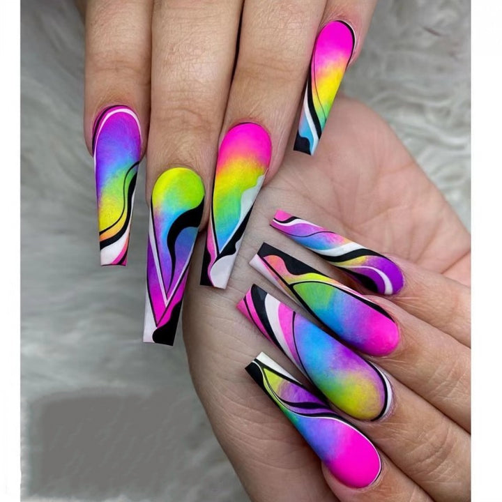 Artificial nails with creative pattern Stornfield