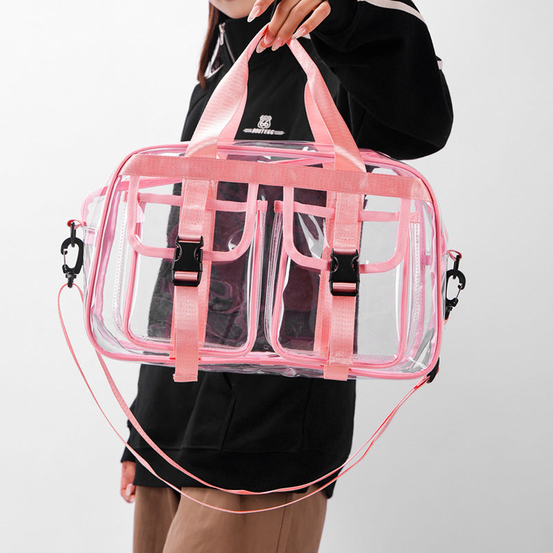 Transparent tote bag with multiple compartments Stornfield