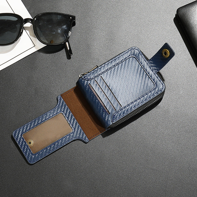 Compact Carbon Fiber Zip Wallet Stornfield