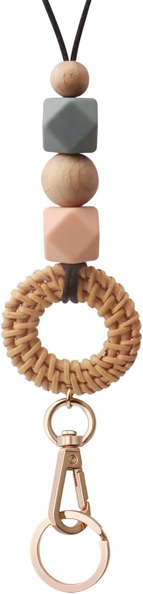 Decorative Bead Keychain Holder Stornfield