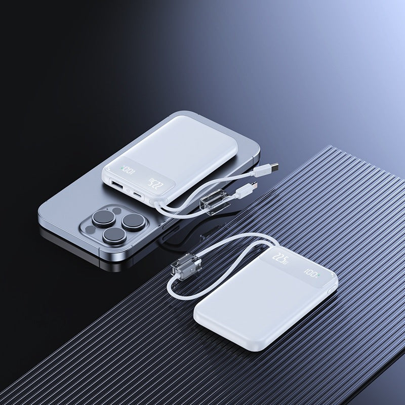 Slim Powerbank with digital charge level display and fast charging function Stornfield