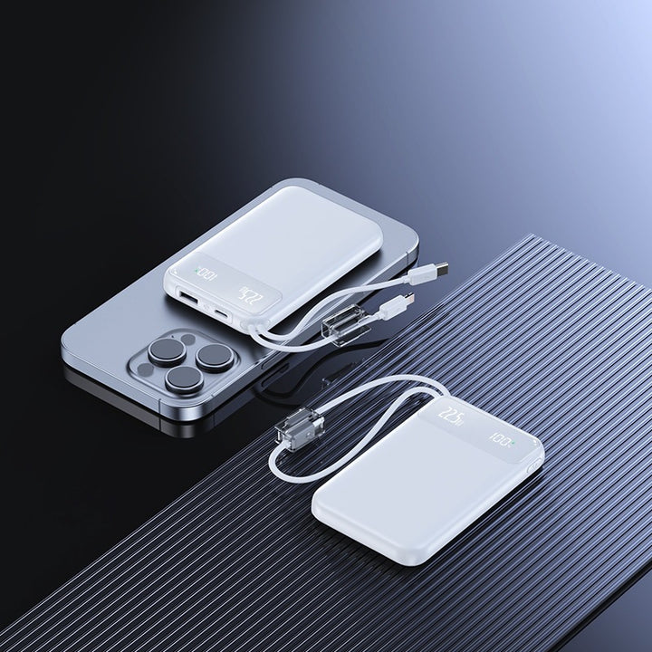 Slim Powerbank with digital charge level display and fast charging function Stornfield