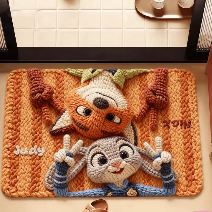 Cartoon-Themed Decorative Area Mat