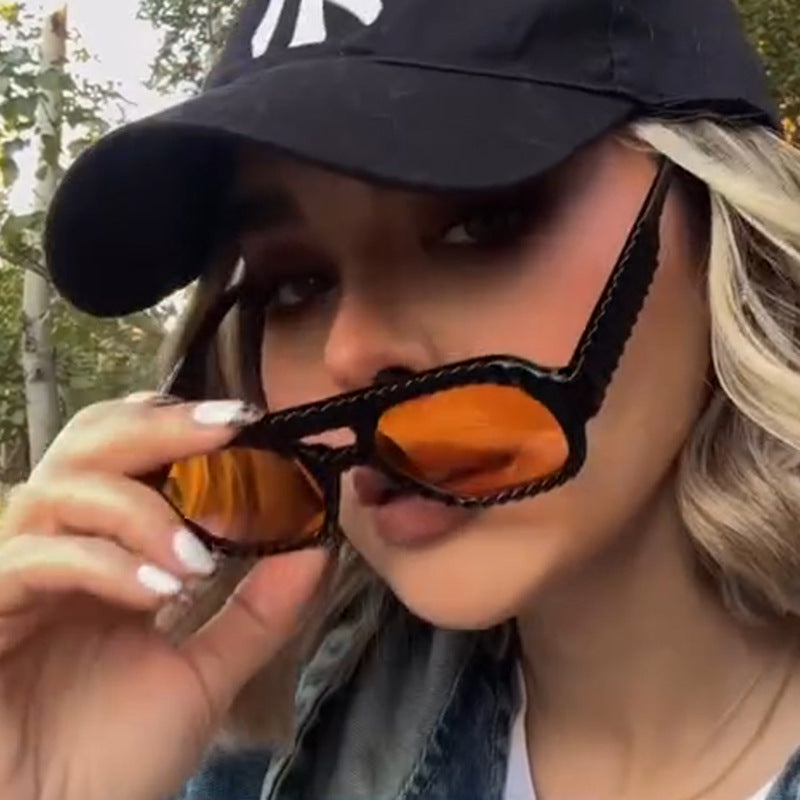 Women's geometric sunglasses with sophisticated structural design Stornfield