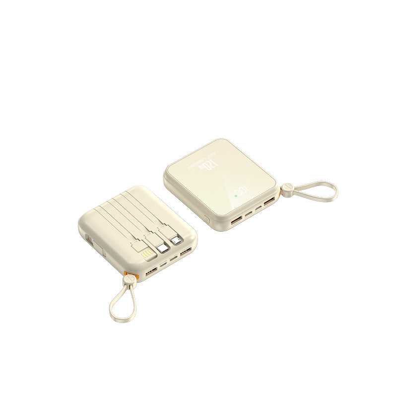 Portable power bank with integrated charging cable and LED display Stornfield