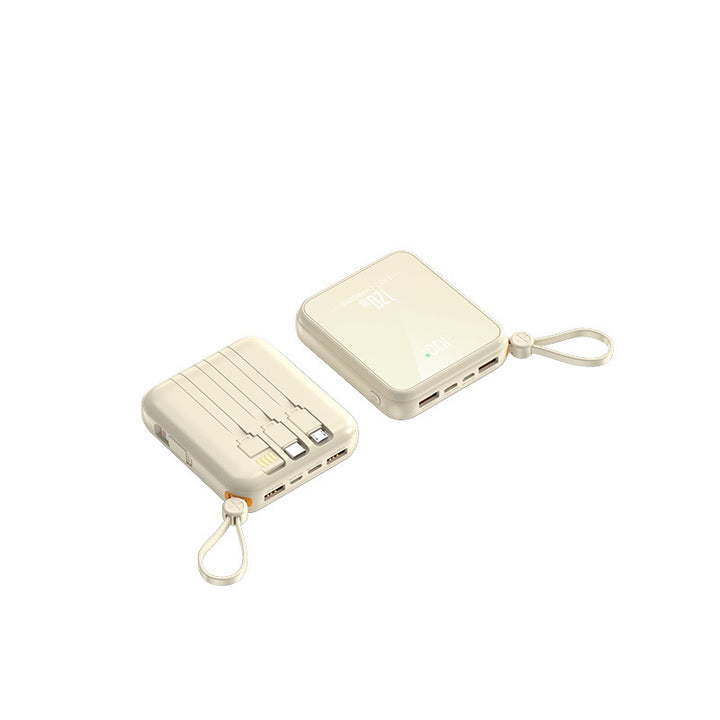 Portable power bank with integrated charging cable and LED display Stornfield