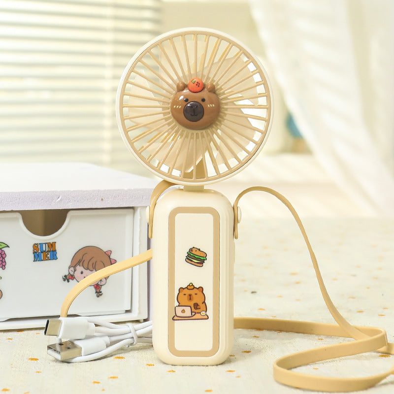 Women's Portable Mini Hand Fan with Cute Animal Design Stornfield