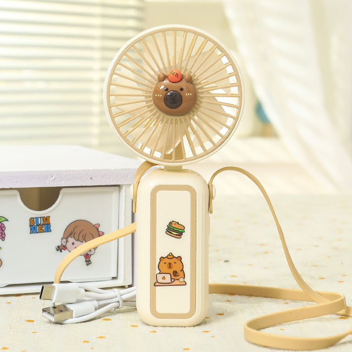 Women's Portable Mini Hand Fan with Cute Animal Design Stornfield