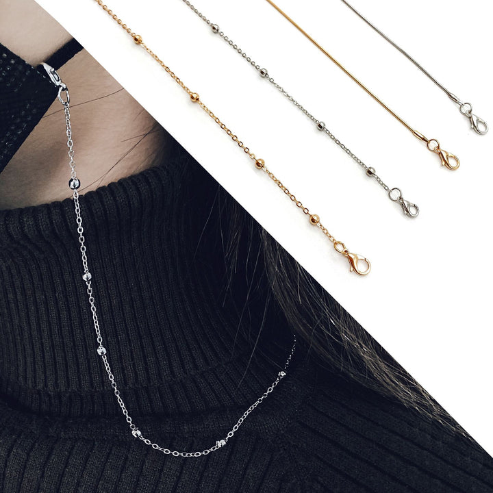 Sleek Metal Chain Eyewear Retainer Stornfield