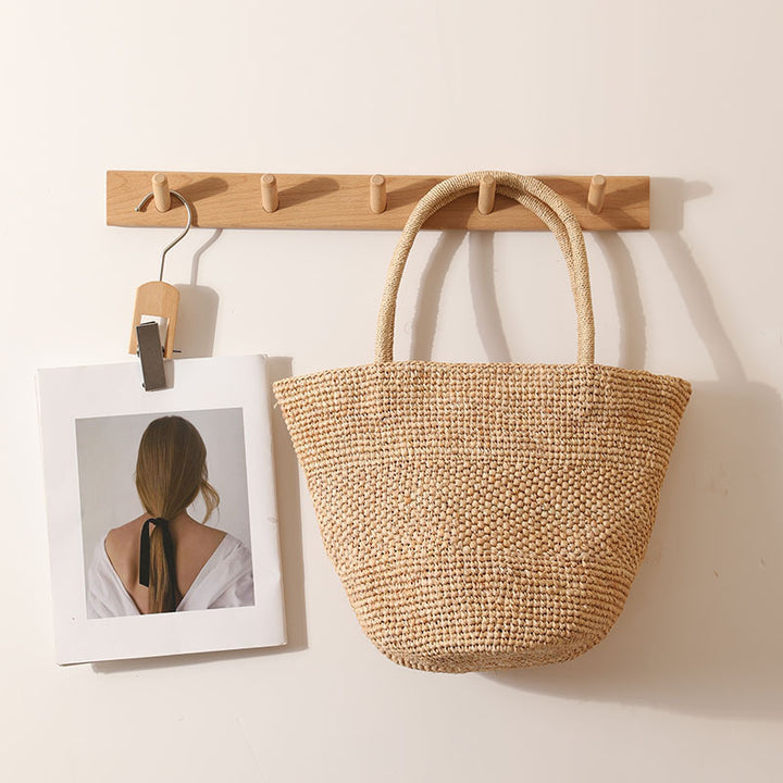 Handmade wicker tote bag with sturdy handles Stornfield