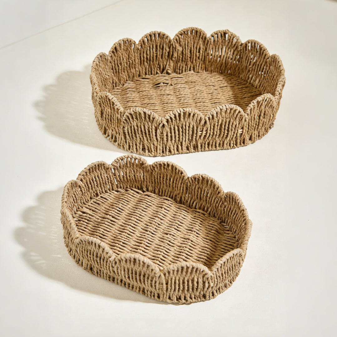 Decorative hand-woven storage basket Stornfield