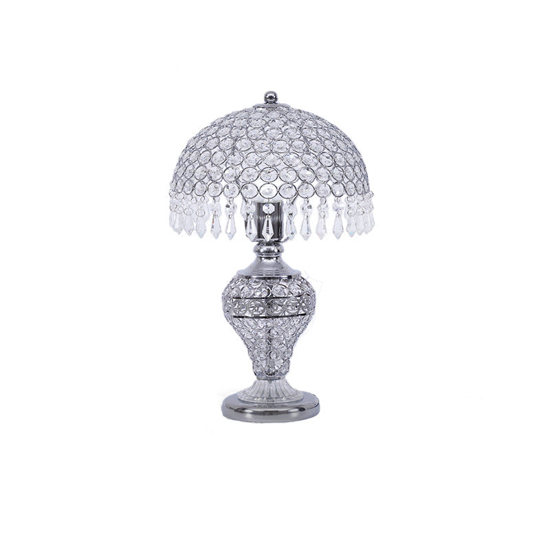 Crystal Table Lamp with Elegant Glass Shade