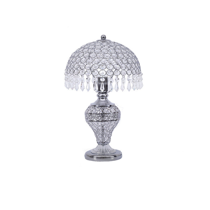 Crystal Table Lamp with Elegant Glass Shade