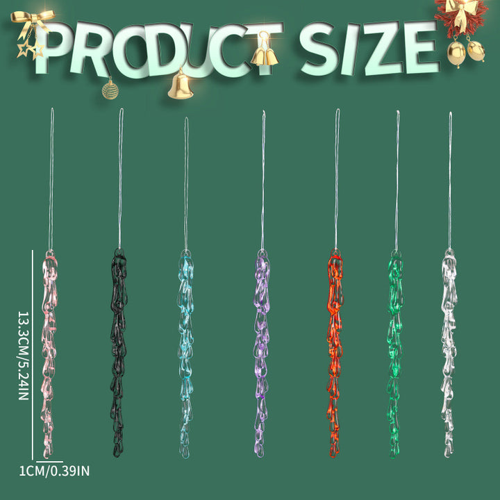 Decorative Christmas lights string with icicle design Stornfield