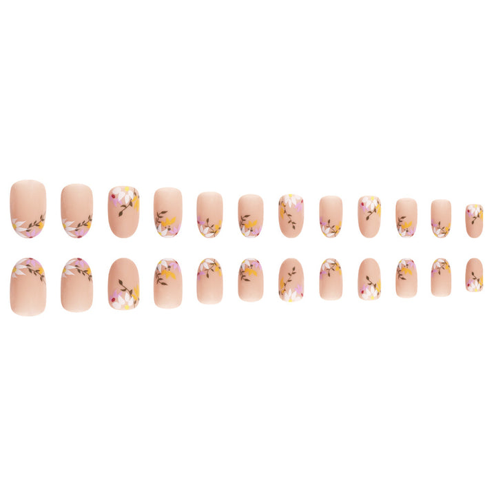 Floral Decorative Press-On Nail Set Stornfield
