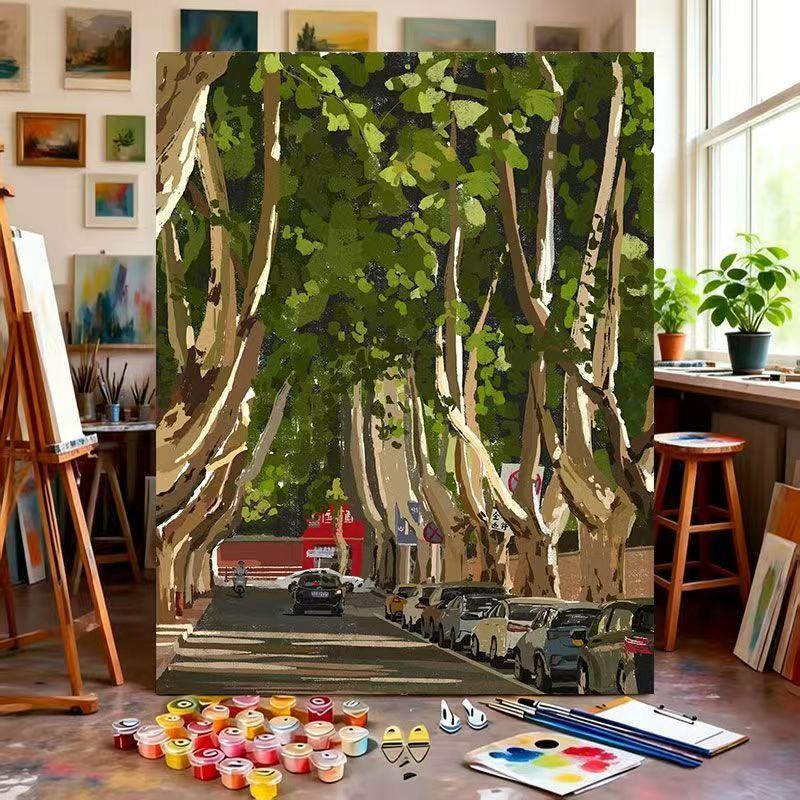 Artistic Landscape Canvas Painting Kit Stornfield