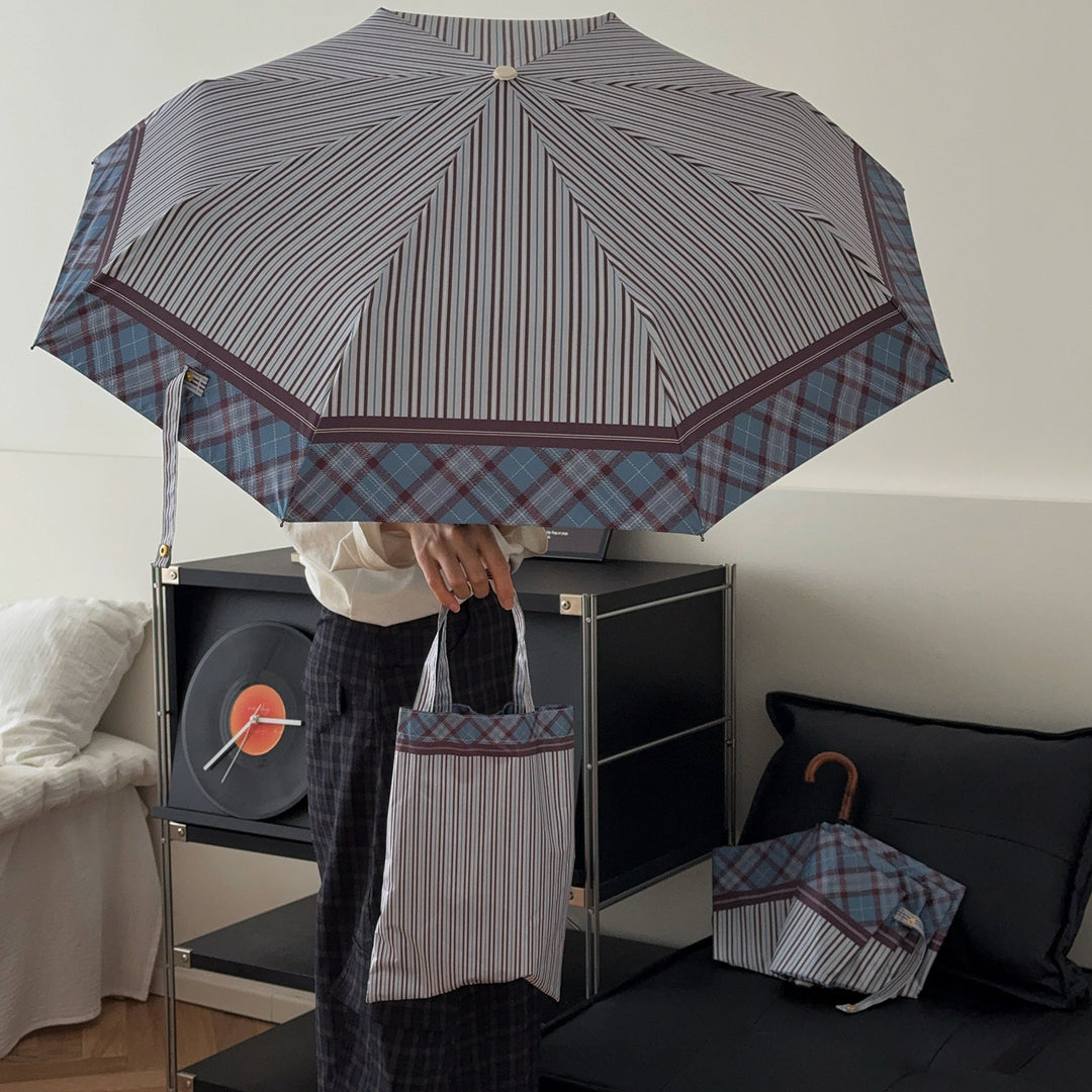 Women's foldable shopping bag with umbrella Stornfield