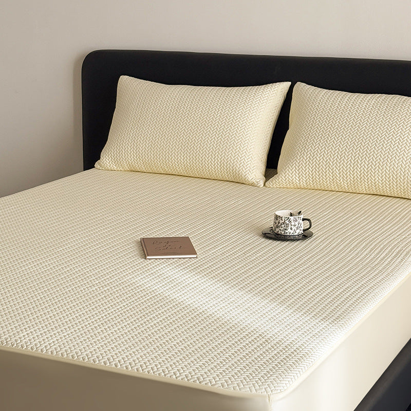 Cooling Quilted Breathable Mattress Topper with Fitted Skirt