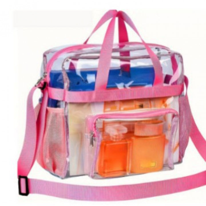 Transparent Handbag with Textured Design Stornfield