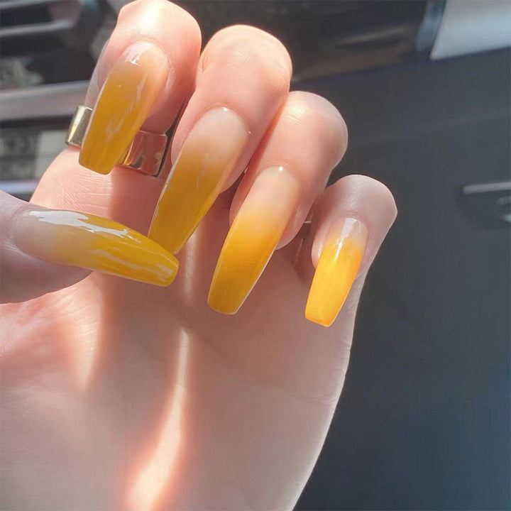 Elegant and creative art nails in ombre style Stornfield