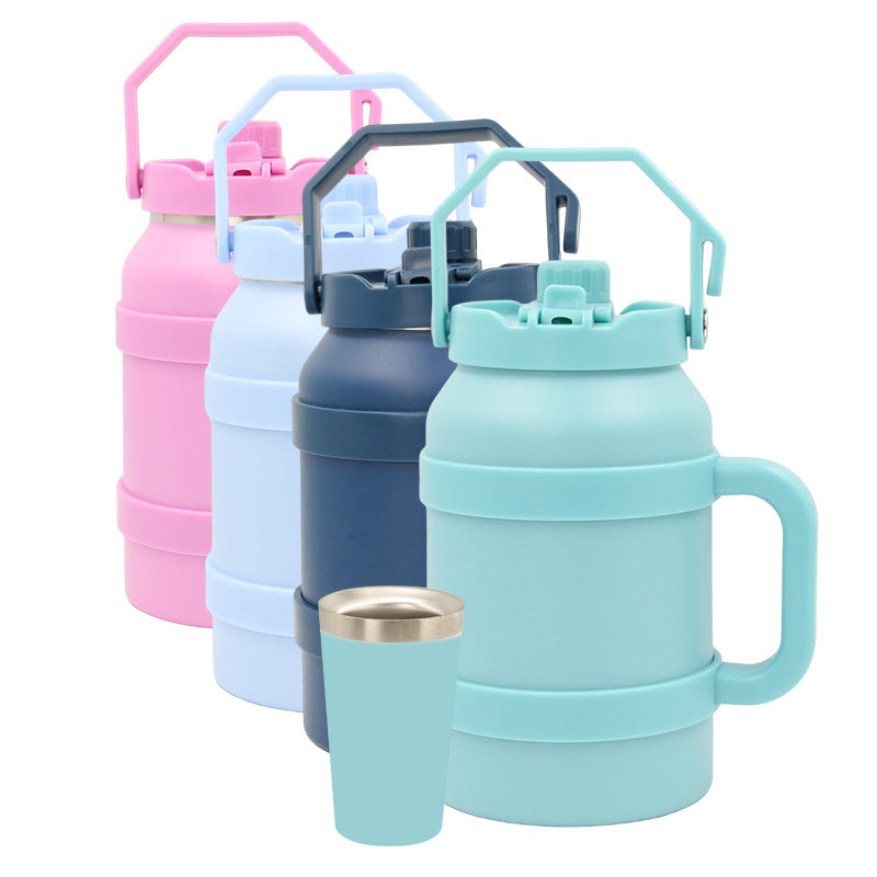 Ladies Insulated Stainless Steel Drinking Bottle with Practical Handle and Double Wall Technology Stornfield