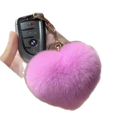 Heart-Shaped Plush Keychain Stornfield