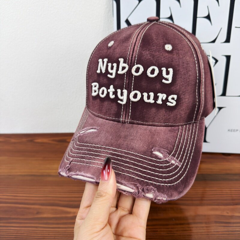 Women's Distressed Adjustable Baseball Cap Stornfield