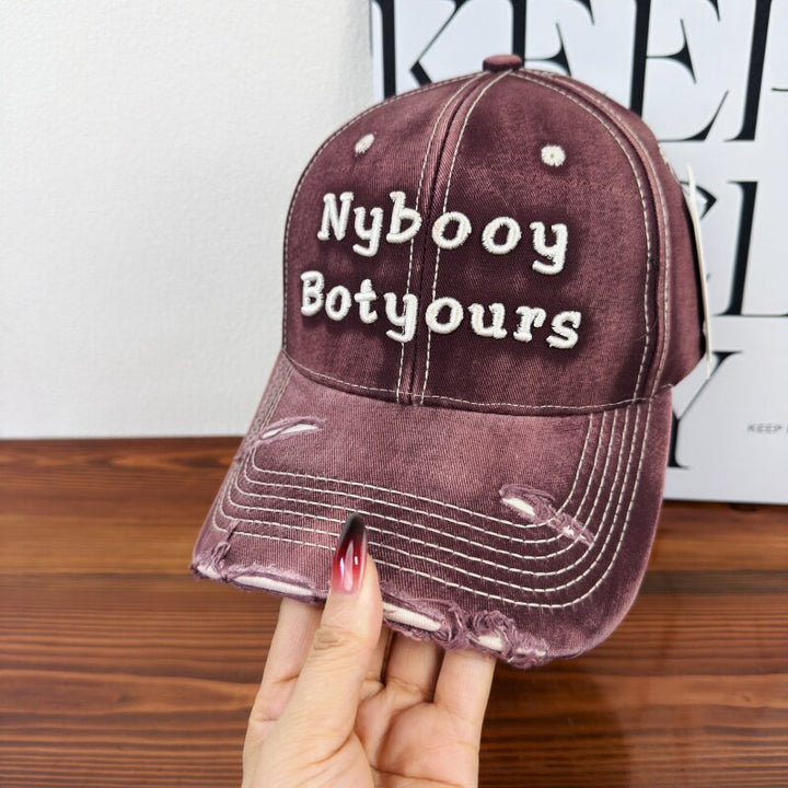 Women's Distressed Adjustable Baseball Cap Stornfield