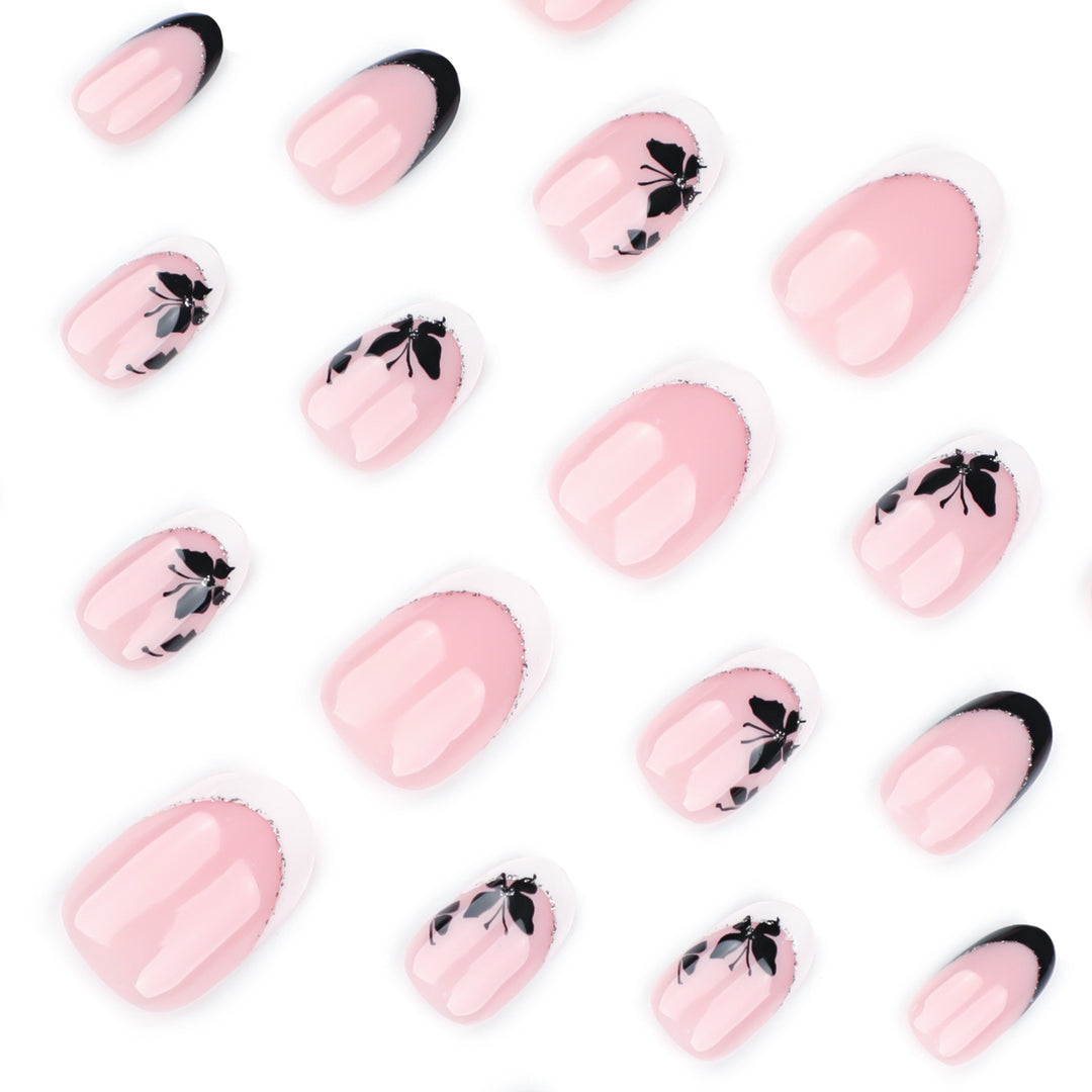Elegantly designed nail art with butterfly motif Stornfield