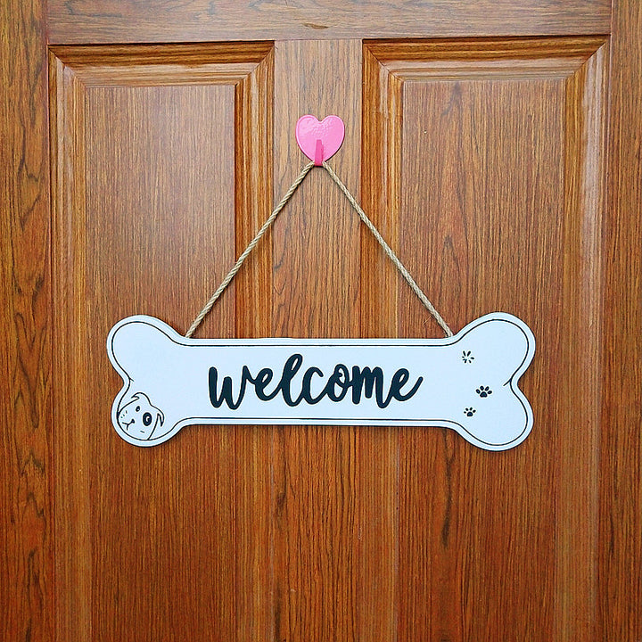 Decorative Welcome Sign with Pet Theme