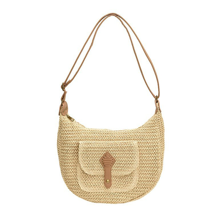 Bucket bag made of fine natural fabric Stornfield