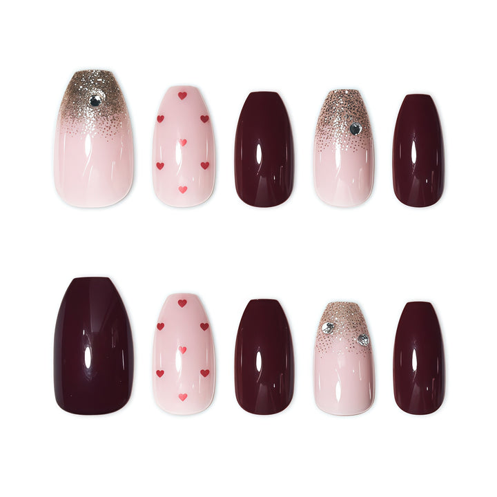 Heart-Themed Nail Art Extensions Stornfield