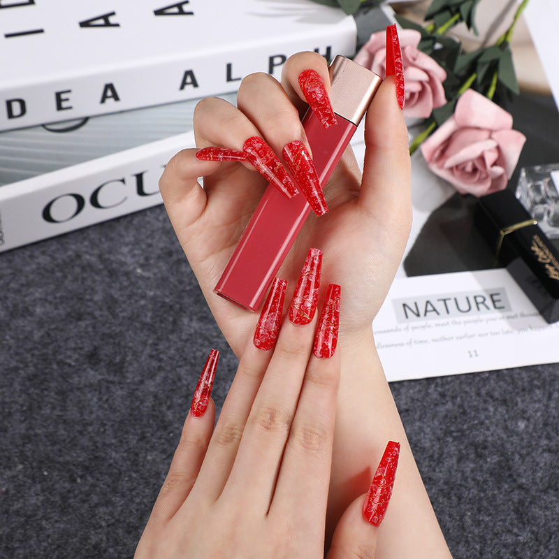 Artificial nails in elegant geometric design Stornfield