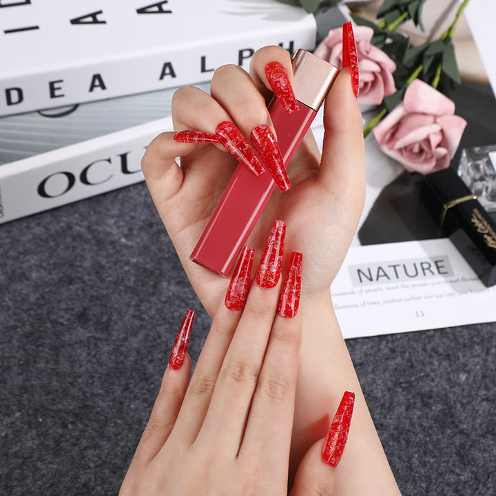 Artificial nails in elegant geometric design Stornfield