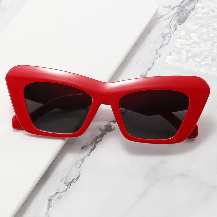 Women's fashionable oversized sunglasses with angular frame Stornfield