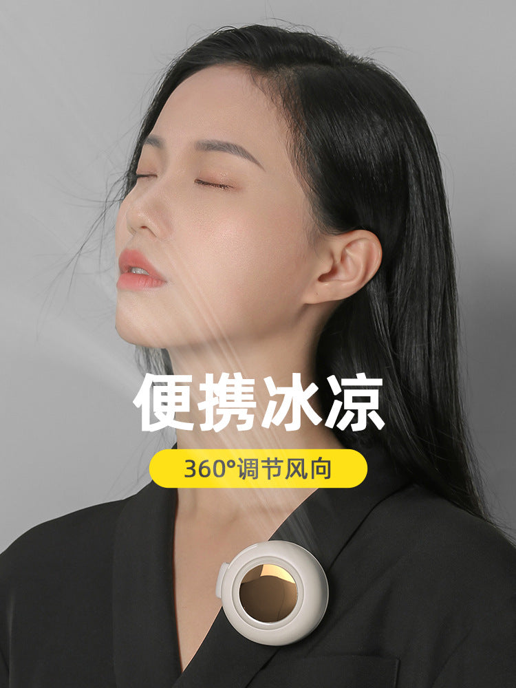 Cooling wearable clip-on personal neck cooling fan with full-rotation adjustable airflow Stornfield