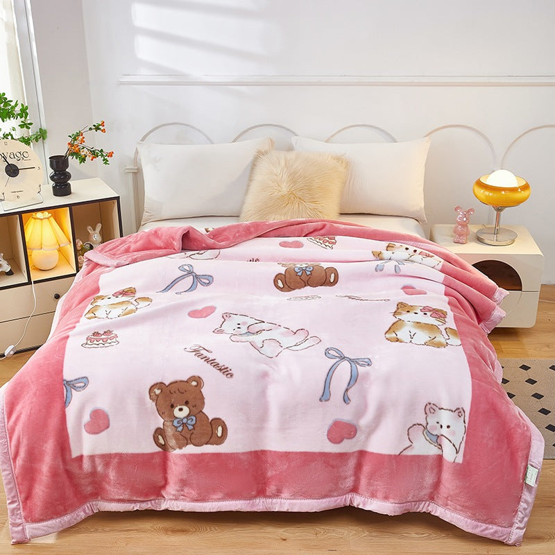 Decorative Fleece Throw Blanket Stornfield