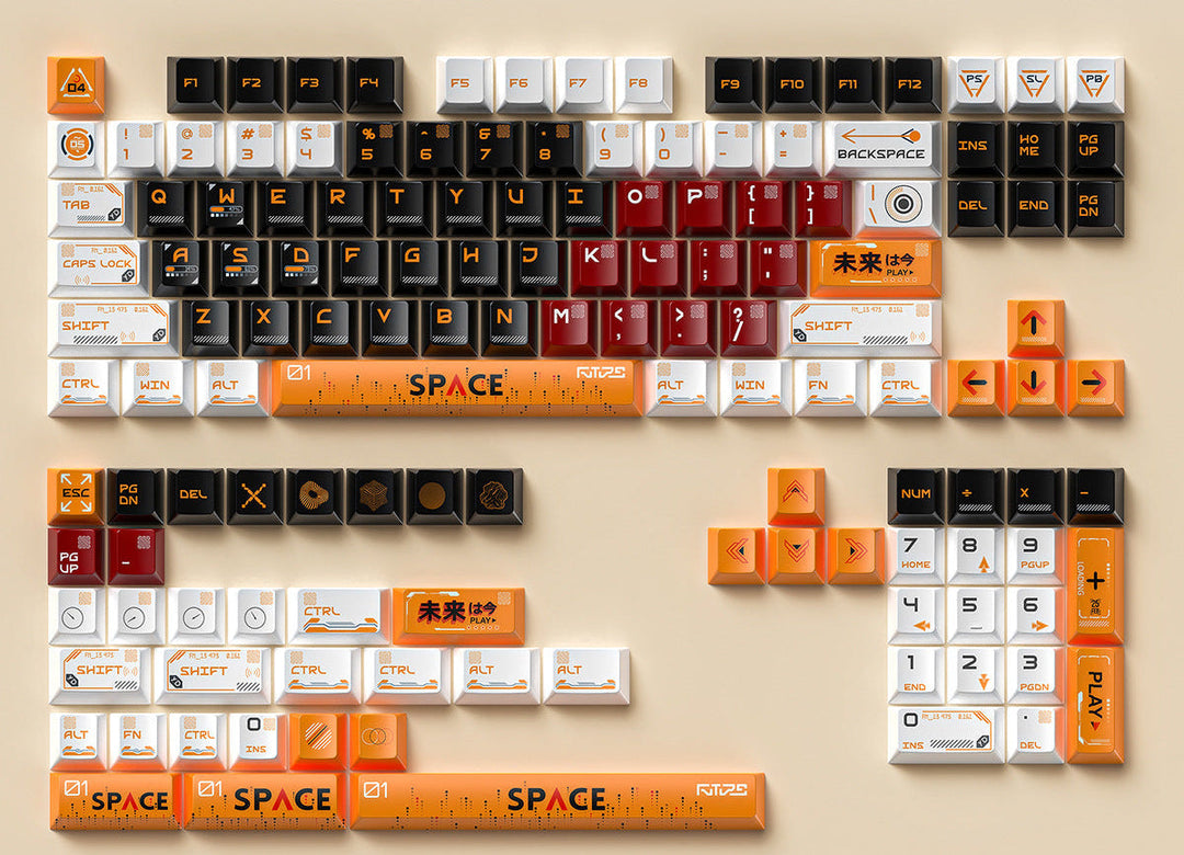 Retro Space-Themed Keyboard Stornfield
