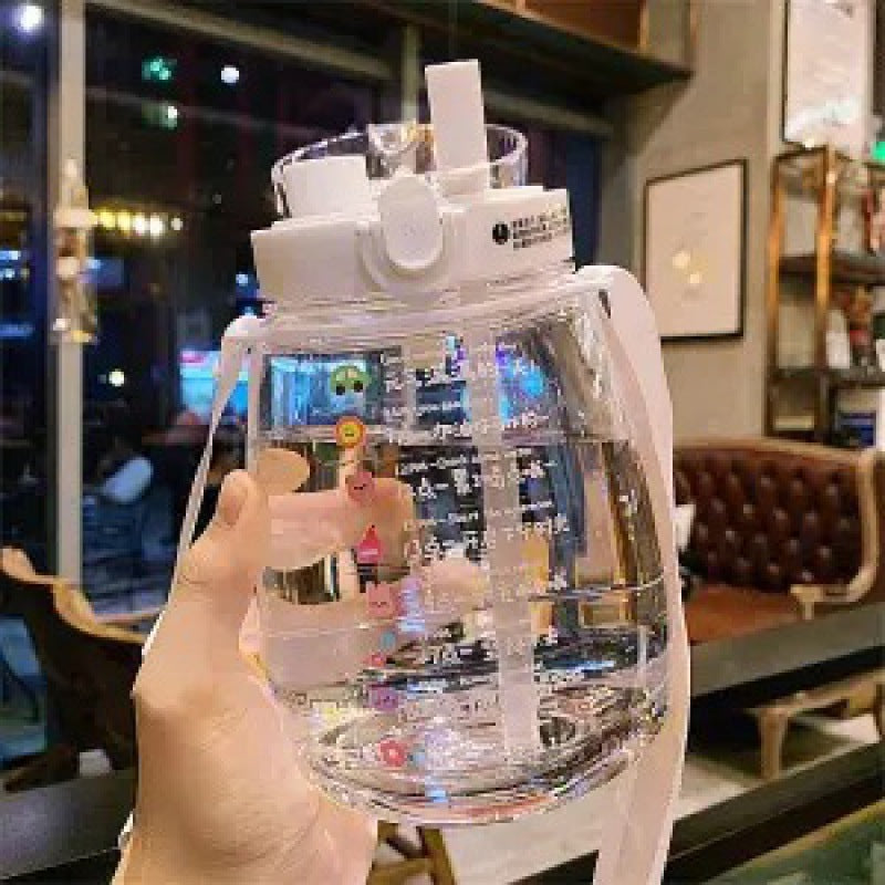 Ladies multifunctional hygiene drinking bottle with carrying strap Stornfield