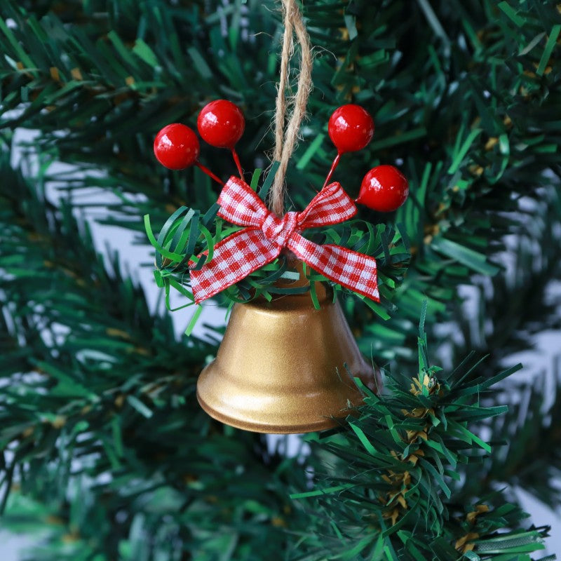 Christmas bell with decorative wreath