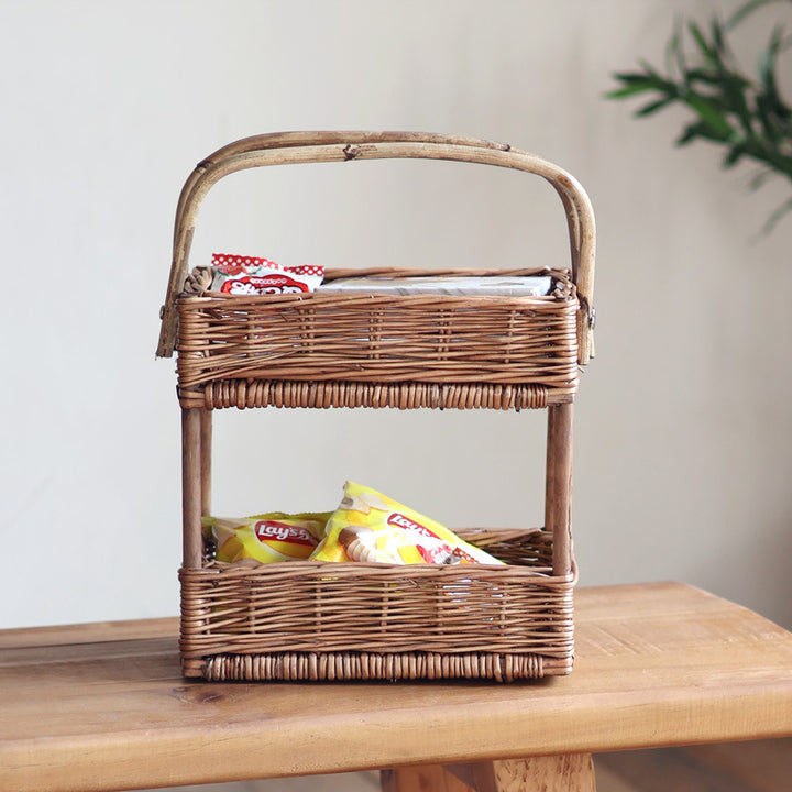 Practical storage basket with handle Stornfield