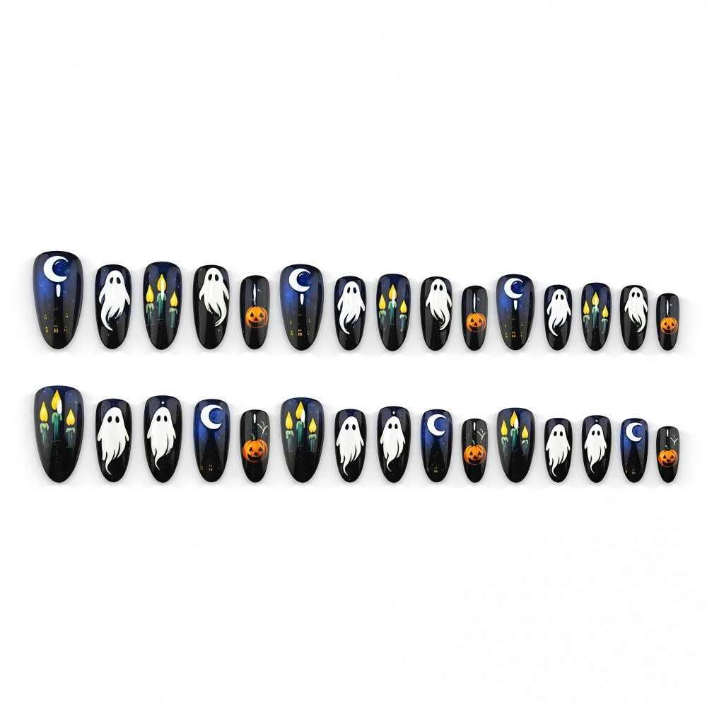 Artificial nails with spooky Halloween designs Stornfield