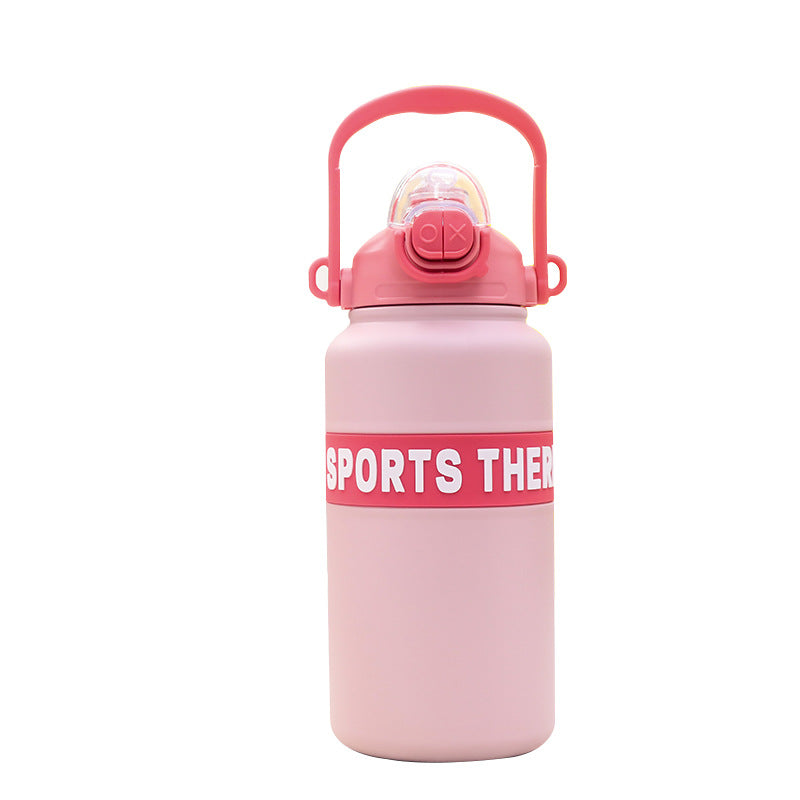 Insulated drinking bottle with practical carrying strap Stornfield