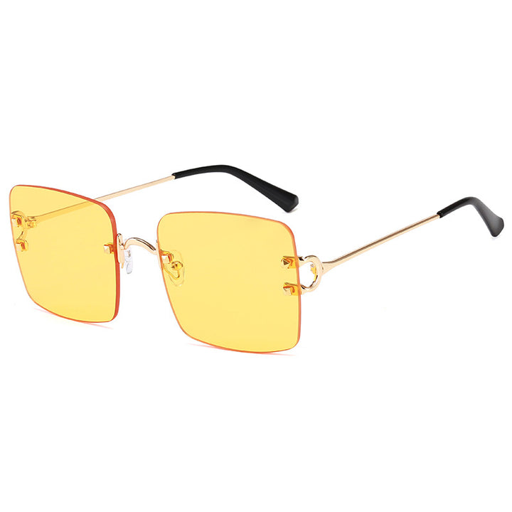 Women square sunglasses with an elegant metal frame and sturdy lenses Stornfield