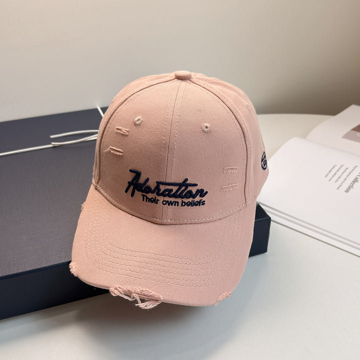 Women's Distressed Embroidered Baseball Cap Stornfield